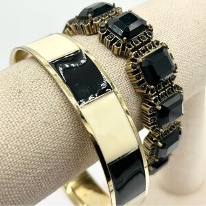 J. Crew Lot of 2 Bracelets Bangle and Stretch